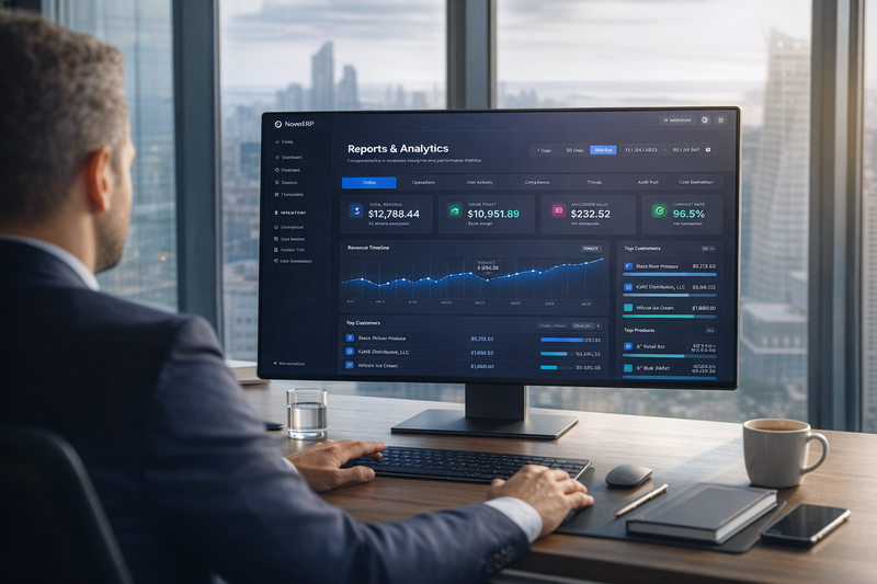 Transforming Operational Visibility with NovexERP Reports & Analytics