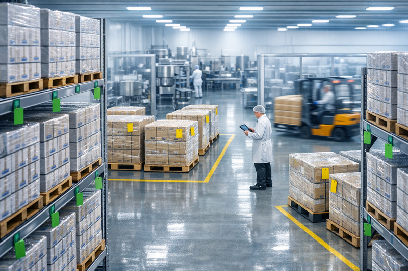 Food Manufacturing Inventory Management | NovexERP Real-Time Tracking