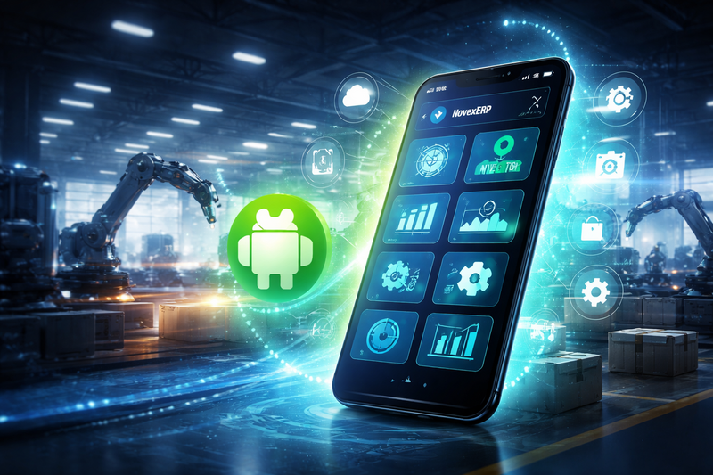NovexERP Android App - Mobile ERP for Manufacturers | Coming Soon