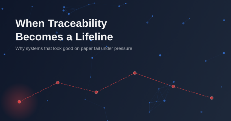 When Your Traceability System Collapses Under Pressure